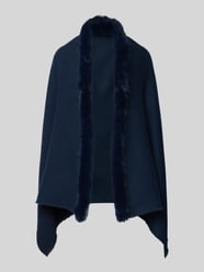 Poncho mit Kunstfellbesatz von Fraas - 6