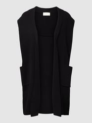 Weste mit Label-Applikation von Milano Italy Grau / Schwarz - 21