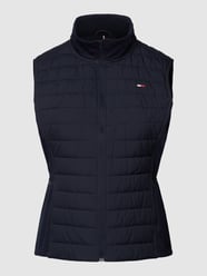 PLUS SIZE Steppweste mit Label-Print von Tommy Hilfiger Curve Blau / Türkis - 48