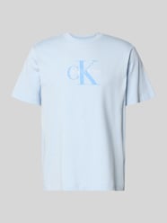 T-Shirt mit Label-Print und Rundhalsausschnitt von Calvin Klein Jeans - 26