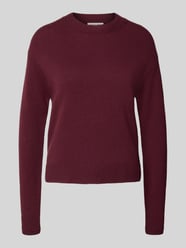 Wollen pullover met ronde hals van Christian Berg Woman Bordeaux - 17