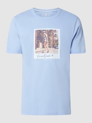 T-Shirt mit Foto-Print  von Colours & Sons Blau - 45