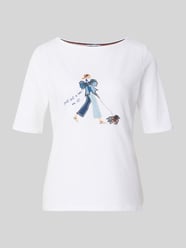 T-shirt met boothals van MORE & MORE - 32