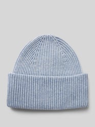 Beanie mit breitem Umschlag von Profuomo Blau - 14