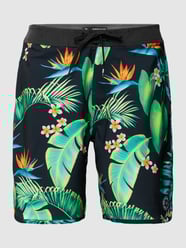 Zwembroek met all-over motief, model 'MIRAGE HI COVE' van Rip Curl Zwart - 9