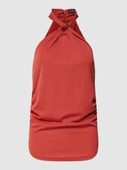 Bluse mit Neckholder Modell 'BLUMA' von Lauren Ralph Lauren Rot - 14