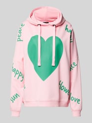 Hoodie mit überschnittenen Schultern von miss goodlife Pink - 8