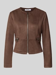 Kunstlederjacke mit Zierreißverschluss von ZABAIONE - 9