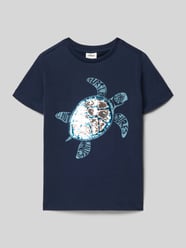 męski t-shirt o kroju regular fit z czystej bawełny od s.Oliver RED LABEL - 31