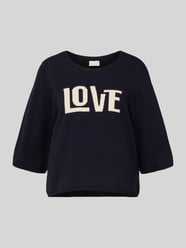 Oversized gebreide pullover met 3/4-mouwen van Milano Italy - 8