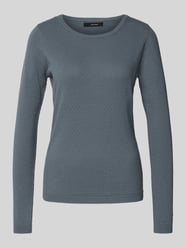 Sweter z dzianiny o kroju regular fit z czystej bawełny model ‘CARE’ od Vero Moda - 2