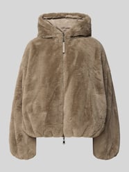 Jacke aus Kunstfell mit Zweiwege-Reißverschluss von Beaumont Amsterdam Beige - 6