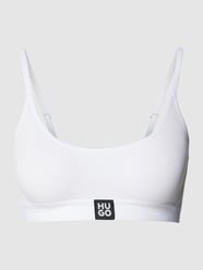 Bralette mit Label-Detail von HUGO Weiß - 34