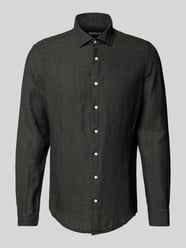 Slim Fit Business-Hemd aus Leinen mit Kentkragen von SEIDENSTICKER - 29