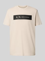 Regular fit T-shirt van puur katoen met logoprint van ARMANI EXCHANGE - 27