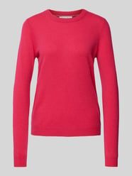 Gebreide pullover met structuurmotief van Christian Berg Woman Rood - 45