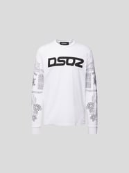 Sweatshirt mit Label-Print von Dsquared2 Weiß - 17