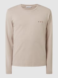 Longsleeve mit Logo-Stickerei Modell 'Lio' von YOUNG POETS SOCIETY Beige - 38
