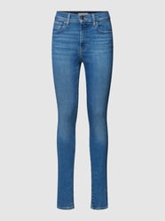 Jeans met labelpatch van leer, model 'HIRISE' van Levi's® Blauw - 7