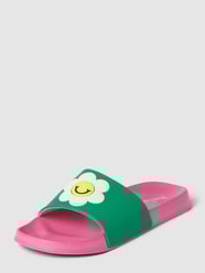 Slides mit Motiv-Detail Modell 'SMILEY DAISY' von Happy Socks Pink - 21