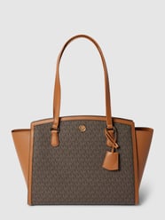 Tote Bag mit Allover-Logo Modell  'CHANTAL' von MICHAEL Michael Kors Braun - 22