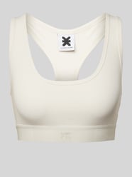 Bralette mit elastischem Logo-Bund von Karo Kauer Beige - 1