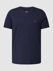 T-shirt met labeldetail van Fynch-Hatton Blauw / turquoise - 24