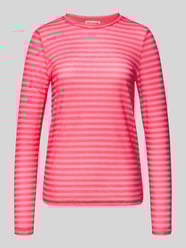Longsleeve mit geripptem Rundhalsausschnitt Modell 'Irie' von LOLLYS LAUNDRY Pink - 6
