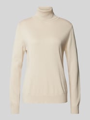 Rollkragenpullover in unifarbenem Design von Tom Tailor Beige - 40