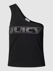 Tanktop met one shoulder-band, model 'DIGI' van Juicy Couture Zwart - 34