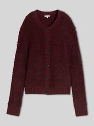 Cardigan met bouclé-structuur van Tom Tailor Bordeaux - 8