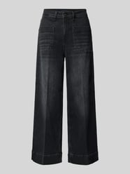 Wide Leg Jeans mit Bundfalten Modell 'MIRU 6/8' von Raffaello Rossi - 45