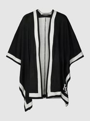 Schal mit Label-Detail Modell 'RUANA' von Lauren Ralph Lauren Grau / Schwarz - 12