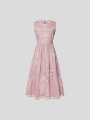 Midikleid mit Lochstickereien von RED Valentino Lila - 27