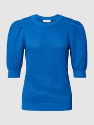 Gebreide pullover met structuurmotief, model 'Mikala' van B.Young Blauw / turquoise - 22