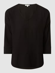 Shirt met V-hals van Tom Tailor Zwart - 23