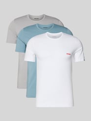 Regular fit T-shirt set van puur katoen in Set van 3 van HUGO - 3