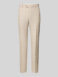 Slim Fit Anzughose mit Bügelfalten von Carl Gross Beige - 30