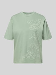 T-shirt z haftowanym motywem i dekoltem w kształcie litery O od Jake*s Studio Woman - 14