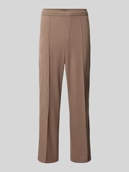 Wide leg broek met vaste persplooien, model 'MOYE' van Pegador - 1