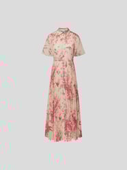 Hemdblusenkleid mit Allover-Muster von RED Valentino Rot - 24