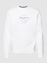 Sweatshirt met ronde hals, model 'ALAN' van Pepe Jeans Wit - 35