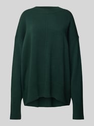 Oversized gebreide pullover met ribboorden, model 'Finfi' van BOSS Groen - 4