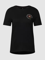 T-shirt met pailletten, model 'KITA' van Only Grijs / zwart - 26