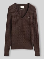 Regular Fit Pullover aus Baumwoll-Mix mit Logo-Stitching von GANT - 39