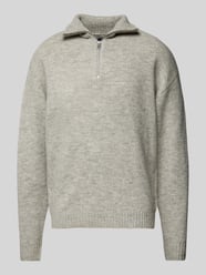 Bluza z kołnierzem i prążkowanymi wykończeniami model ‘OLLIE’ od Jack & Jones - 17