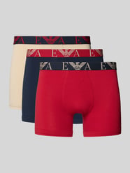 Boxershorts mit elastischem Logo-Bund im 3er-Pack von Emporio Armani Beige - 13
