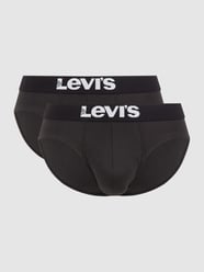 Slip mit Stretch-Anteil im 2er-Pack  von Levi's® Schwarz - 9