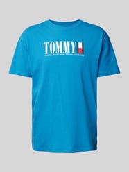 T-Shirt mit Label-Print von Tommy Jeans Blau - 41