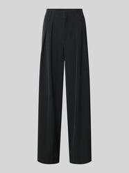 Spodnie materiałowe z wysokim stanem i szeroką nogawką model ‘Luna’ od My Essential Wardrobe - 32